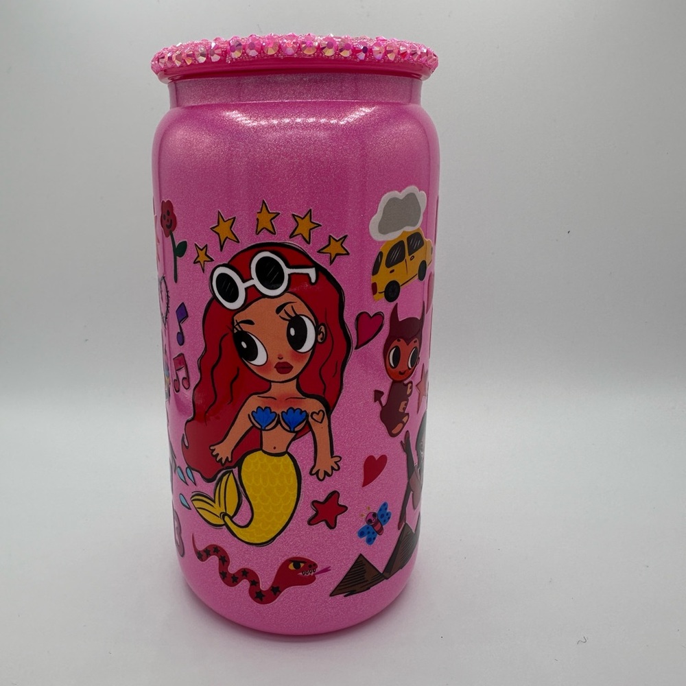 Mañana será bonito custom shimmer tumbler